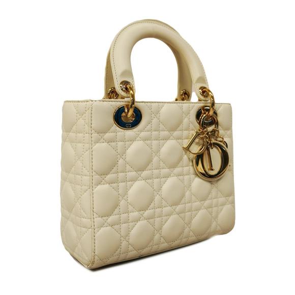 Dior Cannage  Handbag White Christian - Picture 1 of 11